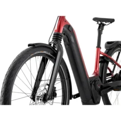 Cannondale Vélos De Ville électriques Mavaro Neo 1 Entrée Basse 27.5" Pouces, Rouge/noir -Cyclo Vif Soldes Magasin cannondale mavaro neo 1 275 low step through candy red 7