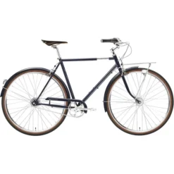 Creme Vélos De Ville Homme Caferacer Doppio Diamant 7 Vitesses, Bleu