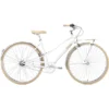 Creme Vélos De Ville Femme Caferacer Solo Trapèze 7 Vitesses, Blanc