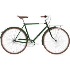 Creme Vélos De Ville Homme Caferacer Uno Diamant 3 Vitesses, Vert