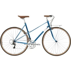 Creme Vélos De Ville Femme Echo Solo Mixte 16 Vitesses, Bleu