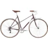 Creme Vélos De Ville Femme Echo Uno Mixte 8 Vitesses, Rouge