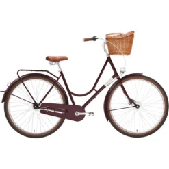 Creme Vélos De Ville Femme HolyMoly Doppio 7 Vitesses Femme, Rouge