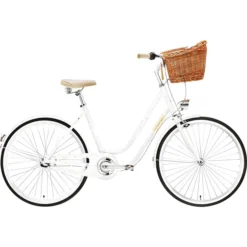 Creme Vélos De Ville Femme Molly 3 Vitesses Femme, Blanc/Or