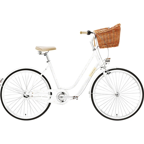Creme Vélos De Ville Femme Molly 3 Vitesses Femme, Blanc/Or 1 Creme Vélos De Ville Femme Molly 3 Vitesses Femme, Blanc/Or