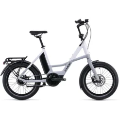 Cube Vélos De Ville électriques Compact Hybrid 500, Blanc/gris