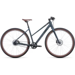 Cube Vélos De Ville Homme Hyde Pro Trapèze, Bleu