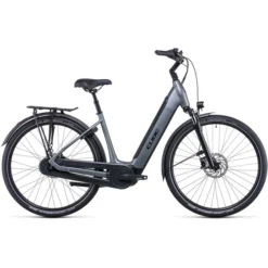 Cube Vélos De Ville électriques Supreme Hybrid Pro 625 Entrée Basse, Gris