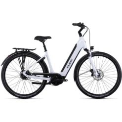 Cube Vélos De Ville électriques Supreme RT Hybrid EXC 500 Entrée Basse, Blanc