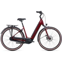 Cube Vélos De Ville électriques Supreme RT Hybrid Pro 500 Entrée Basse, Rouge