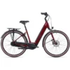 Cube Vélos De Ville électriques Supreme RT Hybrid Pro 625 Entrée Basse, Rouge