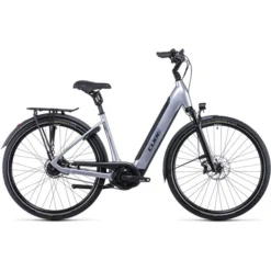 Cube Vélos De Ville électriques Supreme RT Hybrid SL 625 Entrée Basse, Argent