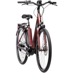 Cube Vélos De Ville électriques Town Hybrid Pro 500 Entrée Basse, Rouge