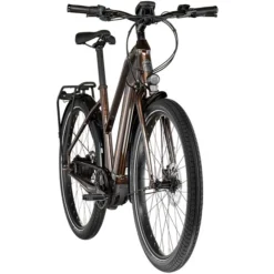 Diamant Vélos De Ville électriques Opal Esprit+ Trapèze, Marron -Cyclo Vif Soldes Magasin diamant opal esprit trapeze bernina brown metallic 3