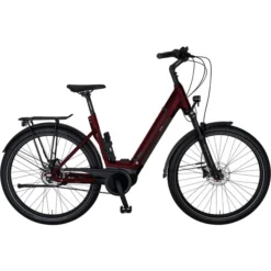 E-bike-manufaktur Vélos De Ville électriques 5NF Col De Cygne Disque Performance CX 625Wh Nexus 5-vitesses FL, Rouge