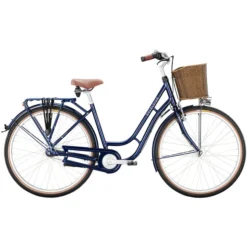 Excelsior Vélos De Ville Femme Swan-Retro Alu FW 7 Vitesses TSP, Bleu