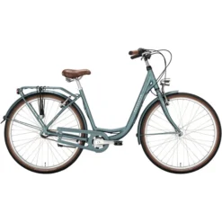 Excelsior Vélos De Ville Femme Swan-Urban Alu 26" 3 Vitesses Deep Wave, Gris/bleu