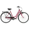 Excelsior Vélos De Ville Femme Touring 3 Vitesses, Rouge