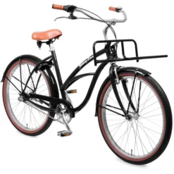Johnny-loco Cruisers Dutch Delight Beach Cruiser Step Thru 26", Noir