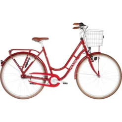 Ortler Vélos De Ville Femme Copenhagen Wave 7 Vitesses, Rouge