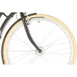 Ortler Vélos De Ville Femme Detroit EQ Alloy Trapèze 6 Vitesses, Noir -Cyclo Vif Soldes Magasin ortler detroit eq alloy trapeze 6 speed black 3