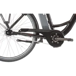 Vermont Vélos De Ville électriques E-Jersey 7 Vitesses RT, Noir -Cyclo Vif Soldes Magasin vermont e jersey 7 speed rt black glossy blue 6