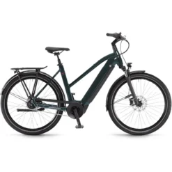 Winora Vélos De Ville électriques Sinus N8f Trapèze, Bleu Pétrole