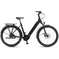 Winora Vélos De Ville électriques Sinus R8f Col De Cygne 27.5" Pouces, Noir