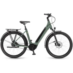 Winora Vélos De Ville électriques Sinus R8f Eco Col De Cygne, Olive